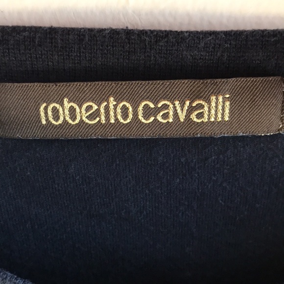 Roberto Cavalli XXL T-shirt black 100%cotton Designer graphic tee coiled snakes - Picture 3 of 8